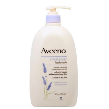 Aveeno&reg; 33.8 fl. oz. Stress Relief Body Wash. View a larger version of this product image.