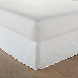 Stone Cottage Solid Scallop Tailored Bedskirt in White