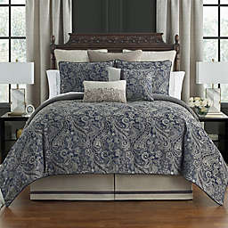 Waterford&reg; Danehill 4-Piece King Comforter Set in Blue