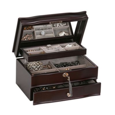 Mele & Co. Dav in a Mahogany Jewelry Box