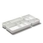 Alternate image 2 for OXO&reg; Good Grips 4-Piece Adjustable Drawer Bin Set in White