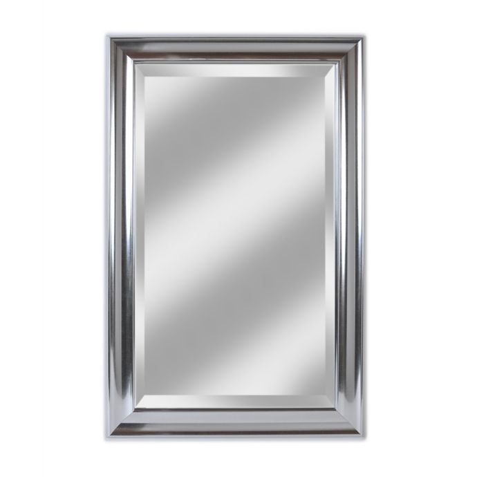 Alpine Art & Mirror Concert Silver Rectangular Beveled ...