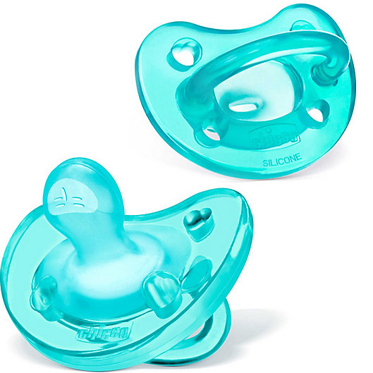 Alternate image 1 for Chicco® PhysioForma® Silicone 2-Pack Orthodontic Pacifiers