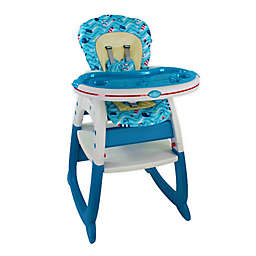 Evezo® Merly Convertible High Chair and Play Table in Blue