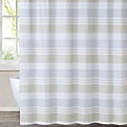 Alternate image 1 for Cottage Classics&reg; Spa Stripe Shower Curtain