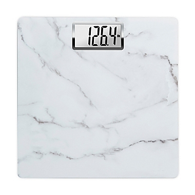 HoMedics&reg; Carrara Marble Digital Bathroom Scale in White. View a larger version of this product image.