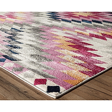 Cosmo Living&copy; Cypress Paola 5&#39;3 x 7&#39; Area Rug in Pink/Ivory. View a larger version of this product image.