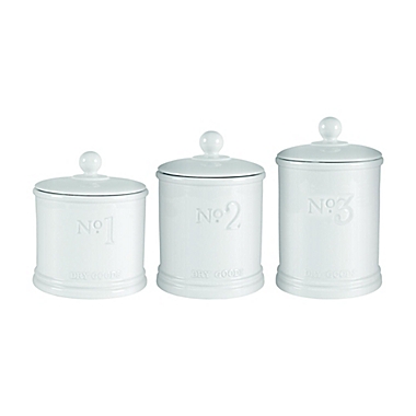 Everyday White&reg; by Fitz and Floyd&reg; Bistro Large Numbers Canister. View a larger version of this product image.