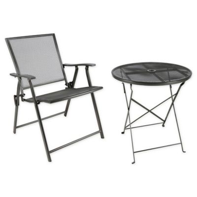 small folding patio set