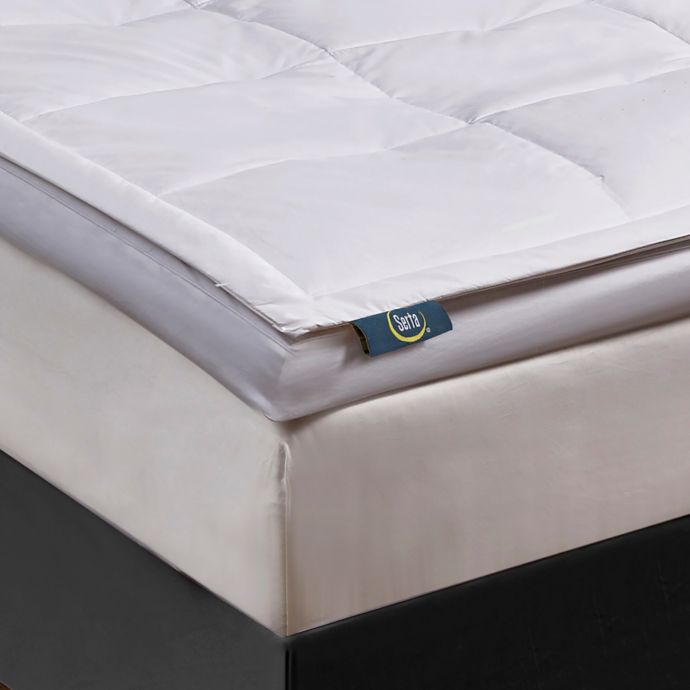 Serta® 2" Feather and Down Fiber Featherbed Mattress ...