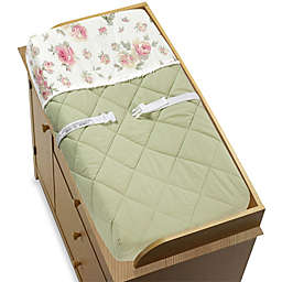 Sweet Jojo Designs Riley's Roses Changing Pad Cover