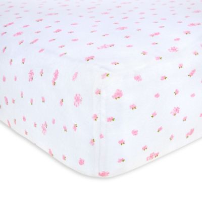 Burt&#39;s Bees Baby&reg; Butterfly Garden Organic Cotton Fitted Crib Sheet in Blossom