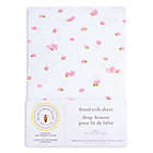 Alternate image 1 for Burt&#39;s Bees Baby&reg; Butterfly Garden Organic Cotton Fitted Crib Sheet in Blossom