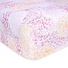 Alternate image 0 for Burt&#39;s Bees Baby&reg; Peach Floral Organic Cotton Fitted Crib Sheet in Blossom