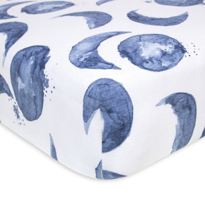 indigo crib sheet