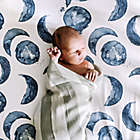 Alternate image 2 for Burt&#39;s Bees Baby&reg; Hello Moon Organic Cotton Fitted Crib Sheet in Indigo
