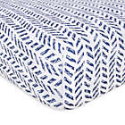 Alternate image 0 for Burt&#39;s Bees Baby&reg; Guide the Way Organic Cotton Fitted Crib Sheet in Indigo