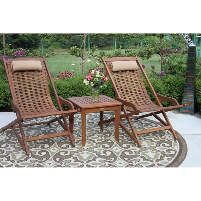 Outdoor Interiors® Eucalyptus Outdoor Furniture Collection ...