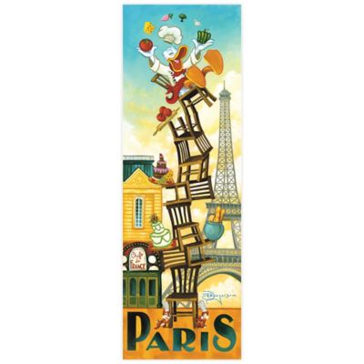 Disney Fine Art Donald&#39;s Paris Wrapped Canvas Wall Art