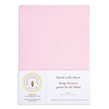 Burt&#39;s Bees Baby&reg; Organic Cotton Jersey Fitted Crib Sheet in Blossom. View a larger version of this product image.