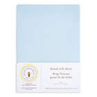 Alternate image 1 for Burt&#39;s Bees Baby&reg; Organic Cotton Jersey Fitted Crib Sheet in Sky