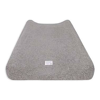 Burt&#39;s Bees Baby&reg; Organic Cotton Knit Terry Changing Pad Cover in Heather Grey. View a larger version of this product image.