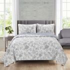 Alternate image 0 for Ellen Tracy Grace King 3-Piece Quilt Set in Blue