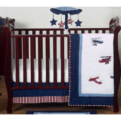 vintage aviator crib bedding