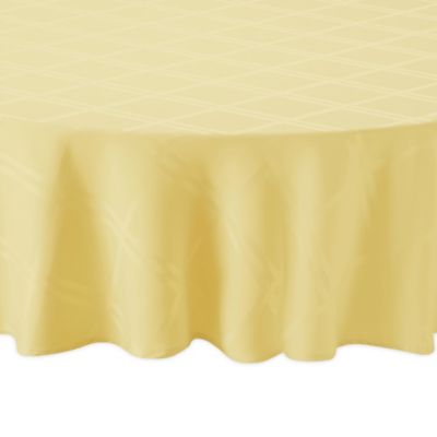 Wamsutta&reg; Solid 90-Inch Round Tablecloth in Canary