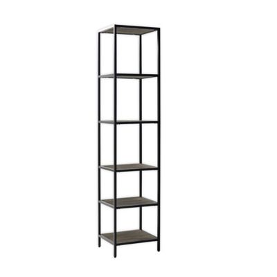 narrow metal shelf