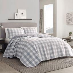 gray buffalo plaid bedding king