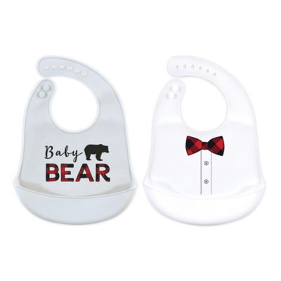 grey baby bibs