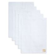 Burt's Bees Baby&reg; 5-Pack Organic Cotton Burp Cloths in Cloud
