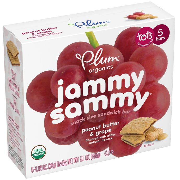 Plum Organics™ Kids Jammy Sammy 5Pack Peanut Butter & Grape Sandwich