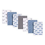 Hudson Baby&reg; 7-Pack Airplanes Flannel Burp Cloths in Blue/White