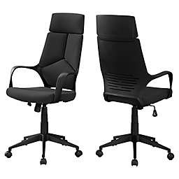 Monarch Specialties Swivel Executive Office Chair in Black