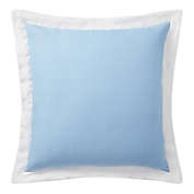 Lauren Ralph Lauren Joanna Linen Frame European Pillow Sham in Aqua/White