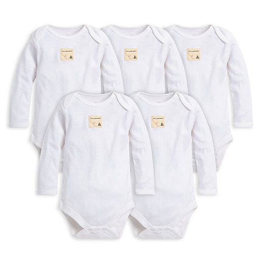 Burts Bees Baby 2-Pack Organic Cotton Short & Long Sleeve One-Pieces Unisex Baby Bodysuits