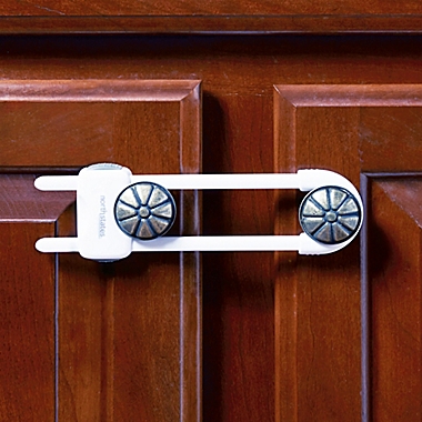 Toddleroo by North States&reg; 3-Pack Sliding Cabinet Safety Locks. View a larger version of this product image.