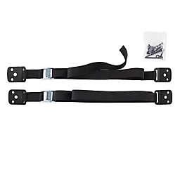 Toddleroo by North States® 2-Pack Furniture and TV Straps in Black