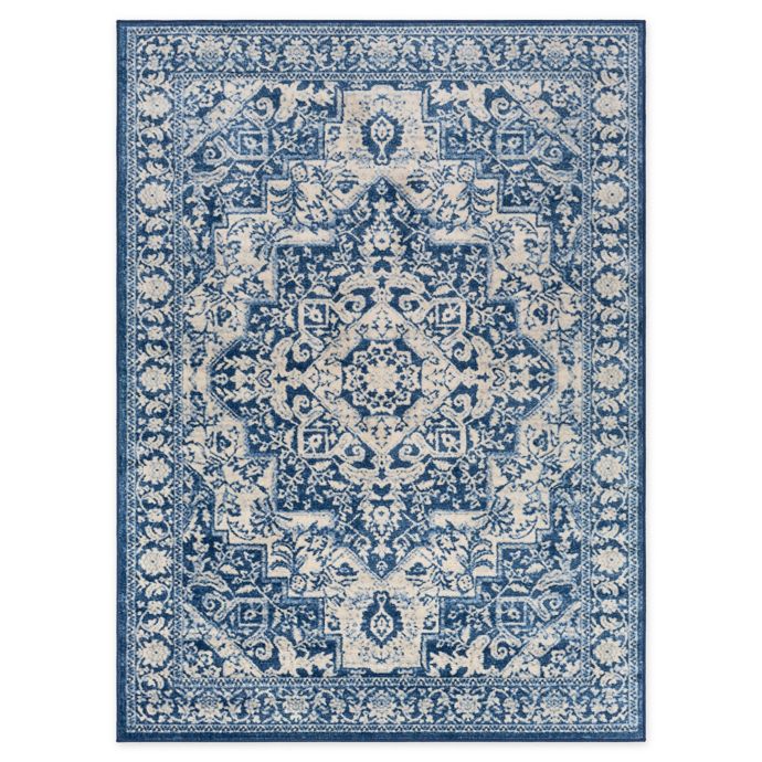 Surya Monaco Rug in Blue | Bed Bath & Beyond