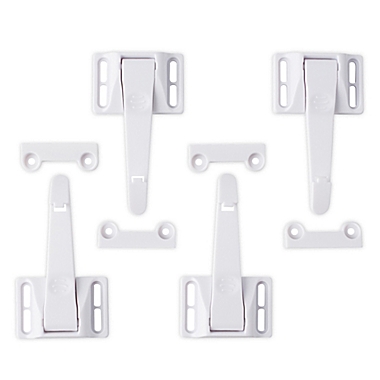 Toddleroo by North States&reg; 10-Count Drawer &amp; Cabinet Tab Latches in White. View a larger version of this product image.