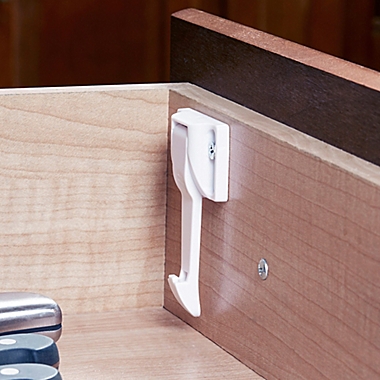 Toddleroo by North States&reg; 10-Count Drawer &amp; Cabinet Tab Latches in White. View a larger version of this product image.
