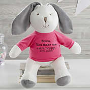 Write Your Own Personalized Plush Bunny