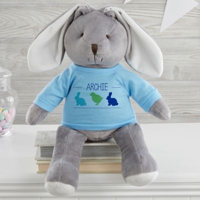 personalized plush bunny