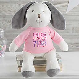 All About Baby Personalized Plush Bunny