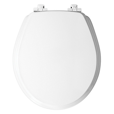 Mayfair&reg; Benton&trade; Round Slow Close Toilet Seat in White. View a larger version of this product image.