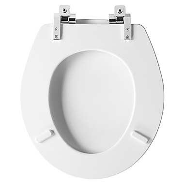 Mayfair&reg; Benton&trade; Round Slow Close Toilet Seat in White. View a larger version of this product image.