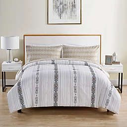 VCNY Home Chaska 4-Piece Twin/Twin XL Comforter Set in Ivory/Black