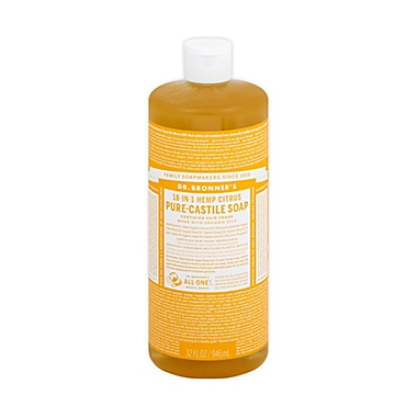Dr. Bronner&#39;s 32 oz. 18-In-1 Hemp Citrus Pure-Castile Liquid Soap. View a larger version of this product image.